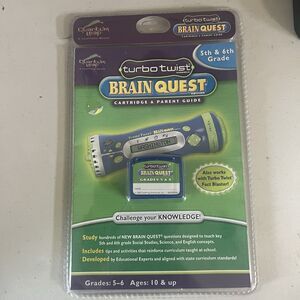 NEW Turbo Twist Brain Quest Cartridge Parent Guide Grades 5 & 6